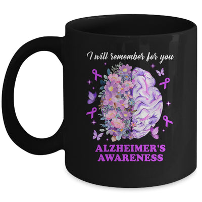 I Will Remember For You Brain Alzheimer's Awareness Mug | siriusteestore