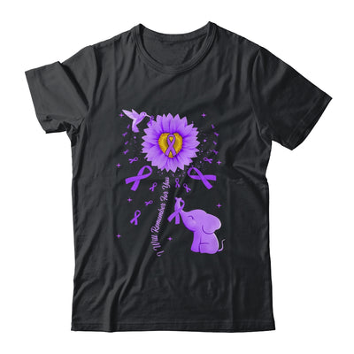 I Will Remember For You Elephant Alzheimer's Awareness Shirt & Hoodie | siriusteestore
