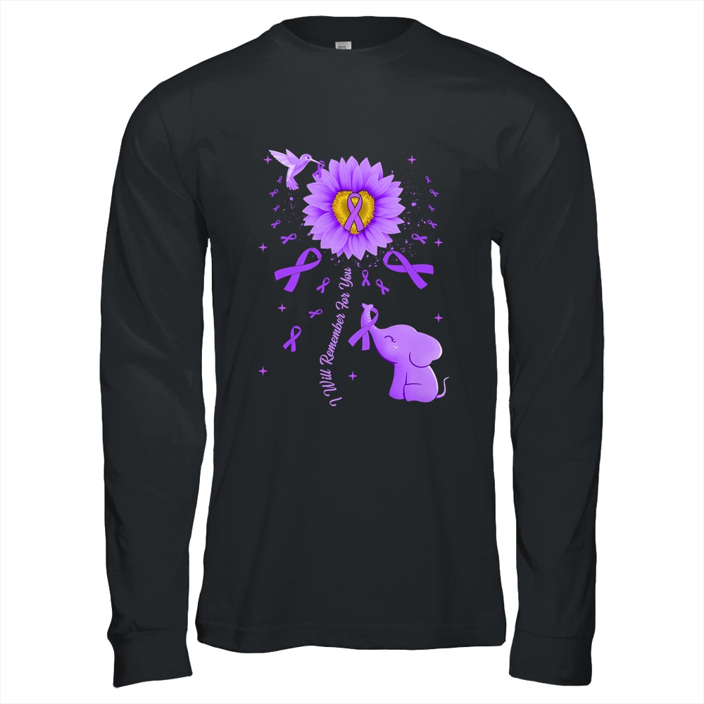 I Will Remember For You Elephant Alzheimer's Awareness Shirt & Hoodie | siriusteestore