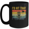 I'd Hit That Funny Disc Golf Art Vintage Disc Sport Player Mug | siriusteestore