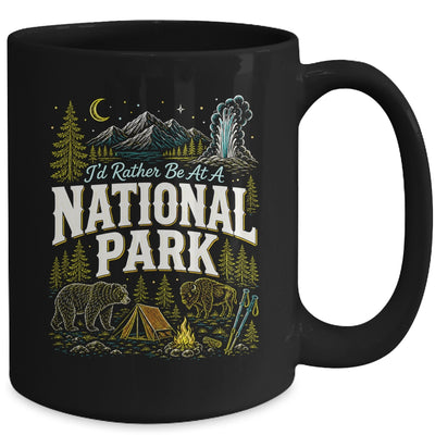 I'd Rather Be At A National Park Hiking Camping Nature Lover Mug | siriusteestore