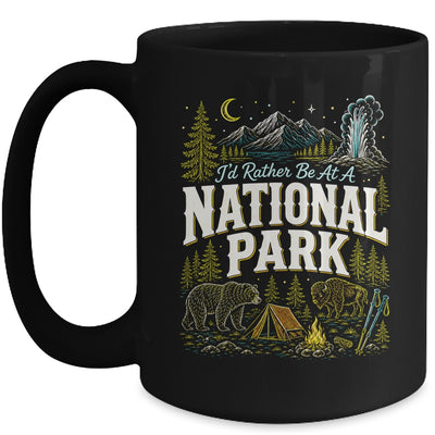 I'd Rather Be At A National Park Hiking Camping Nature Lover Mug | siriusteestore