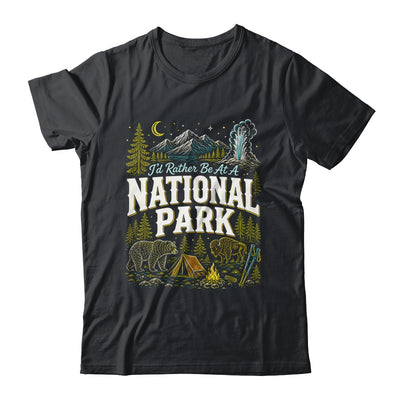 I'd Rather Be At A National Park Hiking Camping Nature Lover Shirt & Tank Top | siriusteestore