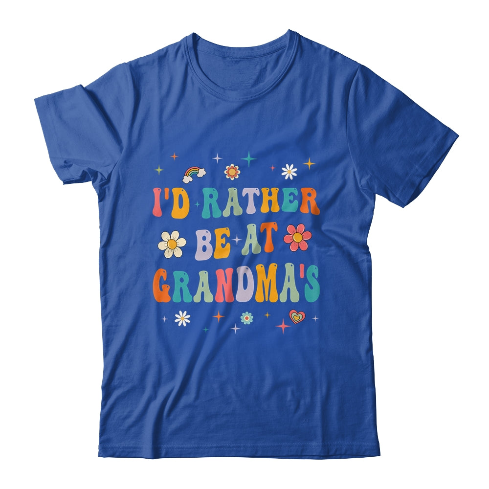 I'd Rather Be At Grandma's Funny Grandmother Mom Mother Shirt & Hoodie | siriusteestore