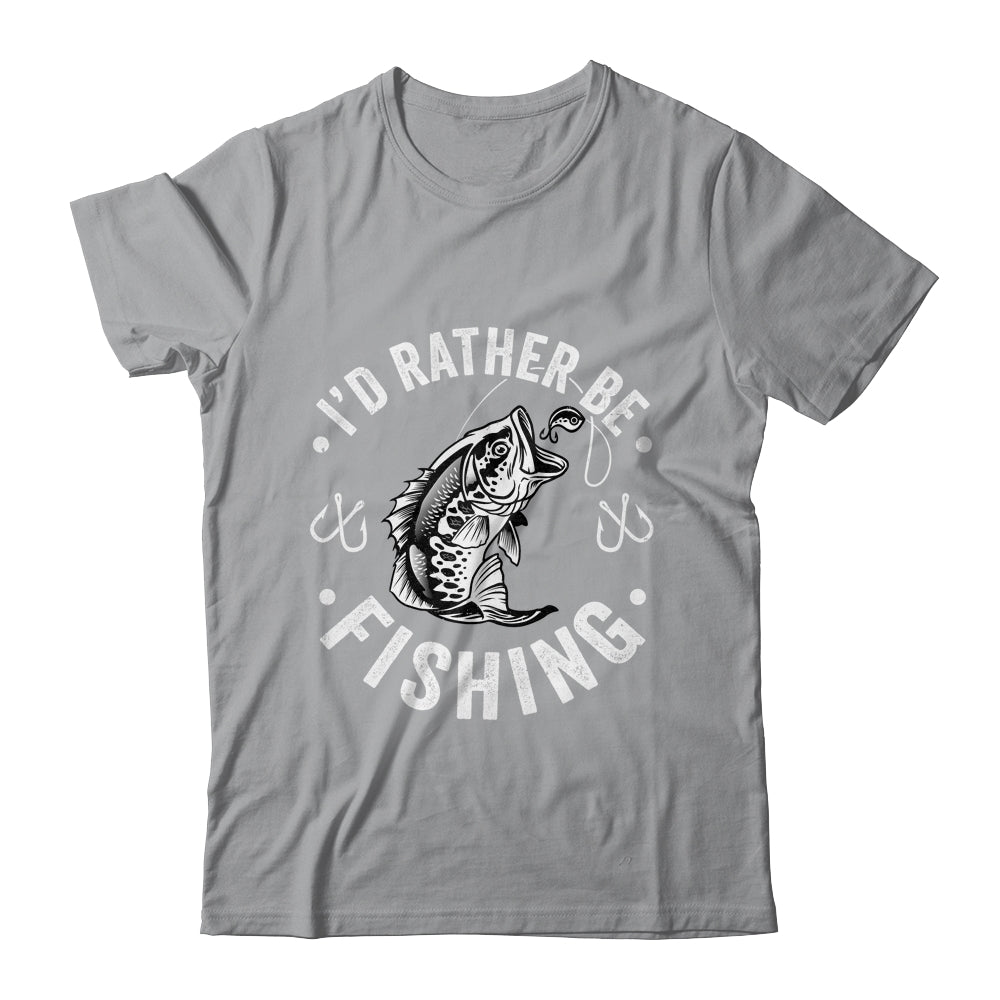 I'd Rather Be Fishing Funny Fishing Design For Men Fisherman Shirt & Hoodie | siriusteestore