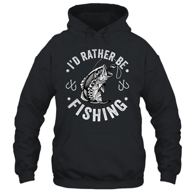 I'd Rather Be Fishing Funny Fishing Design For Men Fisherman Shirt & Hoodie | siriusteestore