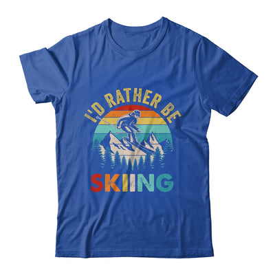 I'd Rather Be Skiing Retro Skier Ski Men Women Dad Boys Shirt & Hoodie | siriusteestore