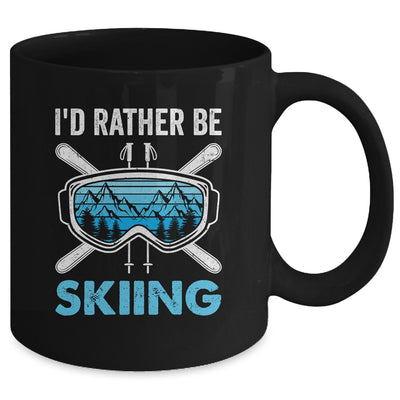 I'd Rather Be Skiing Ski Winter Sports Freestyle Skier Mug | siriusteestore