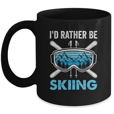 I'd Rather Be Skiing Ski Winter Sports Freestyle Skier Mug | siriusteestore