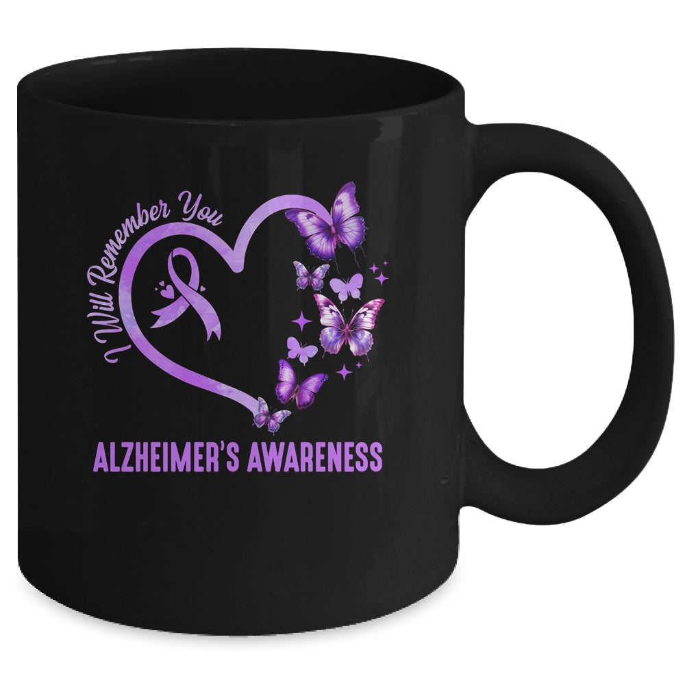 I'll Remember For You Purple Butterfly Alzheimer's Awareness Mug | siriusteestore