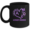 I'll Remember For You Purple Butterfly Alzheimer's Awareness Mug | siriusteestore