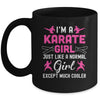 I'm A Karate Girls Art For Women Karate Black Belt Mug | siriusteestore