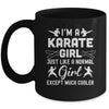 I'm A Karate Girls Design Art For Women Karate Black Belt Mug | siriusteestore