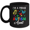 I'm A Proud Autism Aunt Butterflies Autism Awareness Mug | siriusteestore