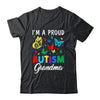 I'm A Proud Autism Grandma Butterflies Autism Awareness Shirt & Tank Top | siriusteestore