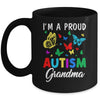 I'm A Proud Autism Grandma Butterflies Autism Awareness Mug | siriusteestore