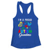 I'm A Proud Autism Grandma Butterflies Autism Awareness Shirt & Tank Top | siriusteestore