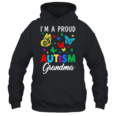 I'm A Proud Autism Grandma Butterflies Autism Awareness Shirt & Tank Top | siriusteestore