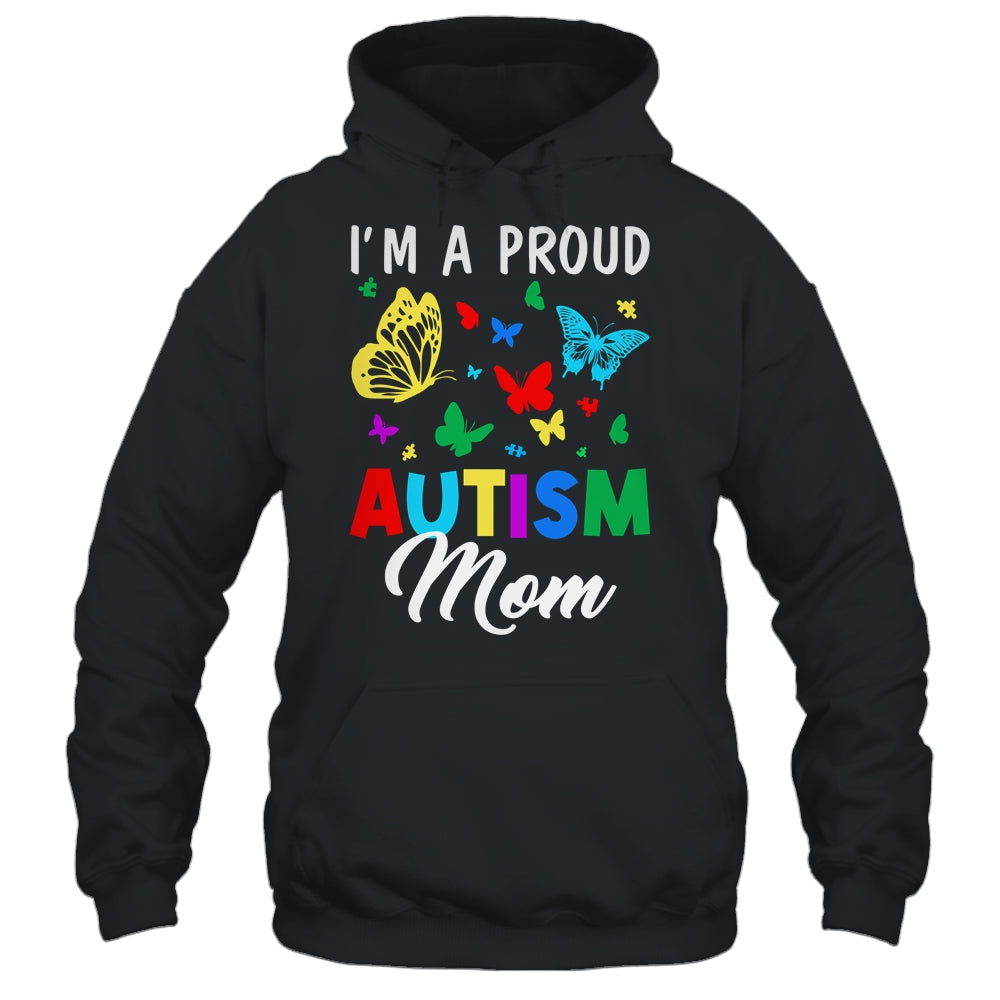 I'm A Proud Autism Mom Butterflies Autism Awareness Shirt & Tank Top | siriusteestore
