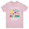 I'm A Proud Autism Sister Butterflies Autism Awareness Youth Shirt | siriusteestore
