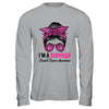 I'm A Survivor Breast Cancer Awareness Messy Bun Warrior Shirt & Hoodie | siriusteestore