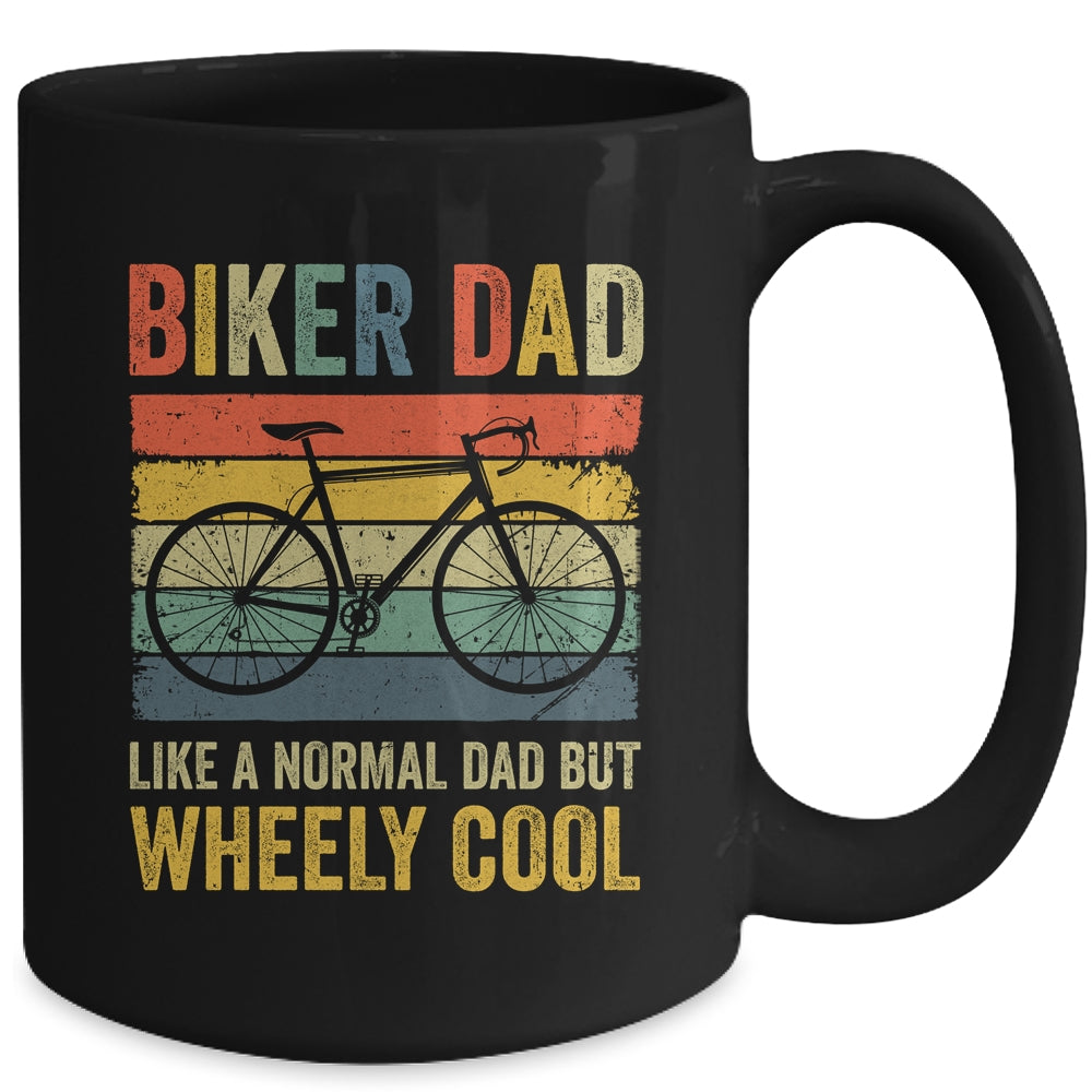 I'm Biker Dad Fathers Day Funny For Men Bicycle Bike Cycling Mug | siriusteestore