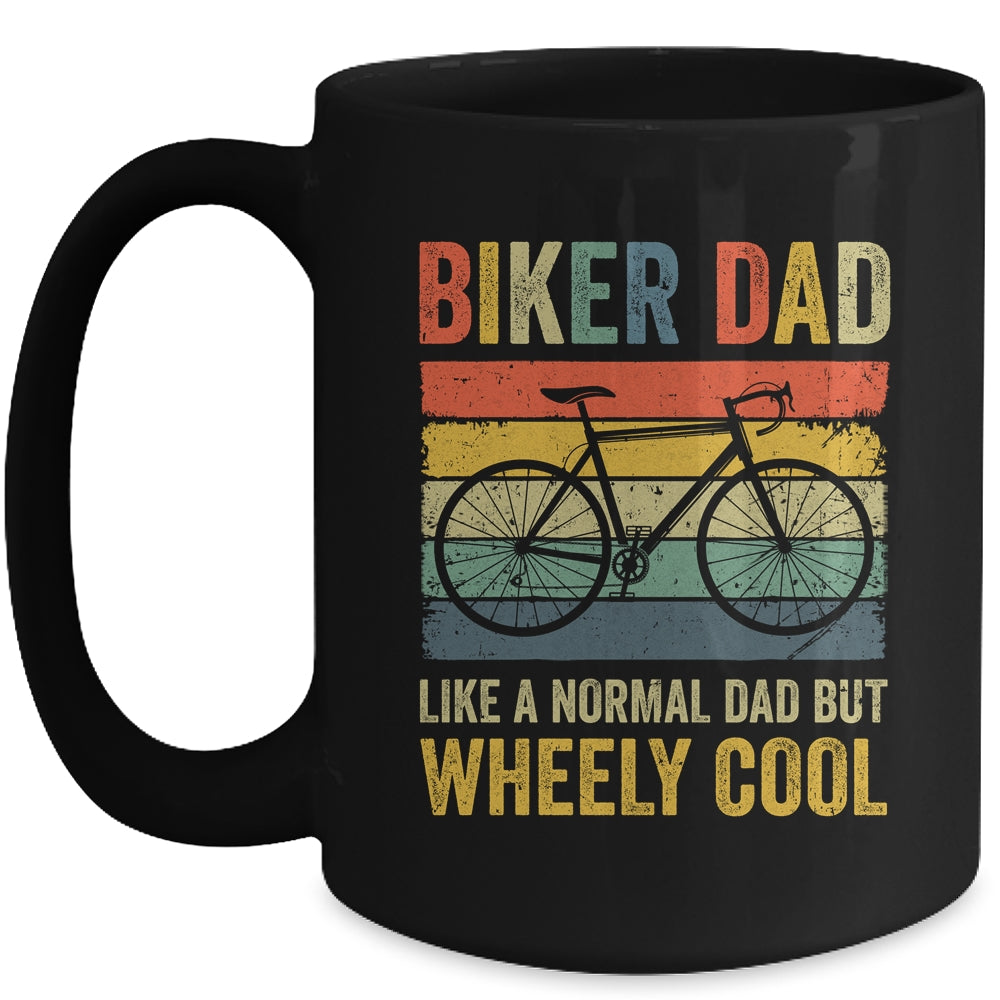 I'm Biker Dad Fathers Day Funny For Men Bicycle Bike Cycling Mug | siriusteestore