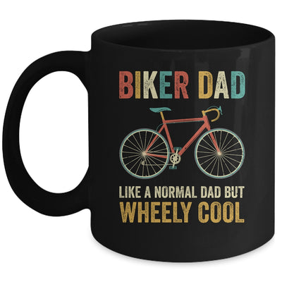 I'm Biker Dad Fathers Day Wheely Cooler Bicycle Bike Cycling Mug | siriusteestore