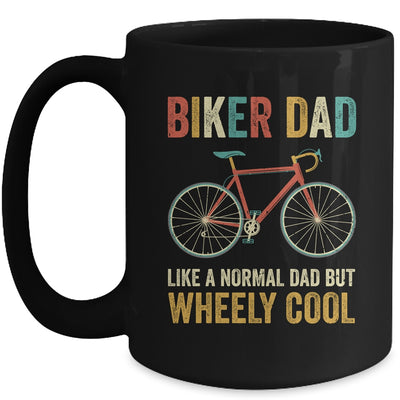 I'm Biker Dad Fathers Day Wheely Cooler Bicycle Bike Cycling Mug | siriusteestore