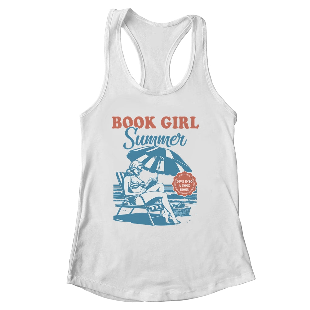 I'm Booked For The Summer Book Girl Summer Retro Funny Shirt & Tank Top | siriusteestore