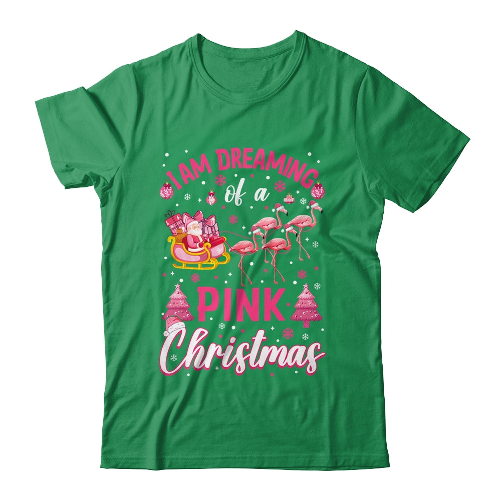 I'm Dreaming Of A Pink Christmas Cute Flamingo Xmas Holiday Shirt & Sweatshirt | siriusteestore