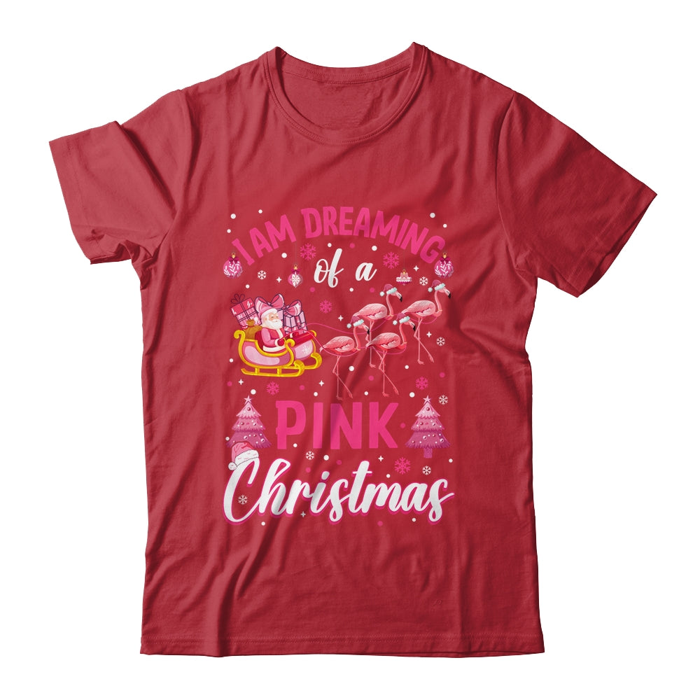 I'm Dreaming Of A Pink Christmas Cute Flamingo Xmas Holiday Shirt & Sweatshirt | siriusteestore