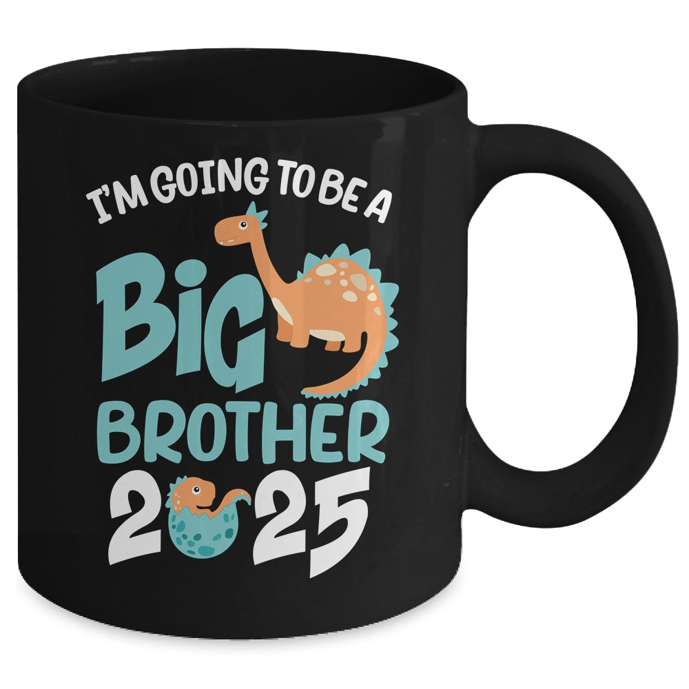 I'm Going To Be A Big Brother 2025 Dinosaur Announcement Mug | siriusteestore