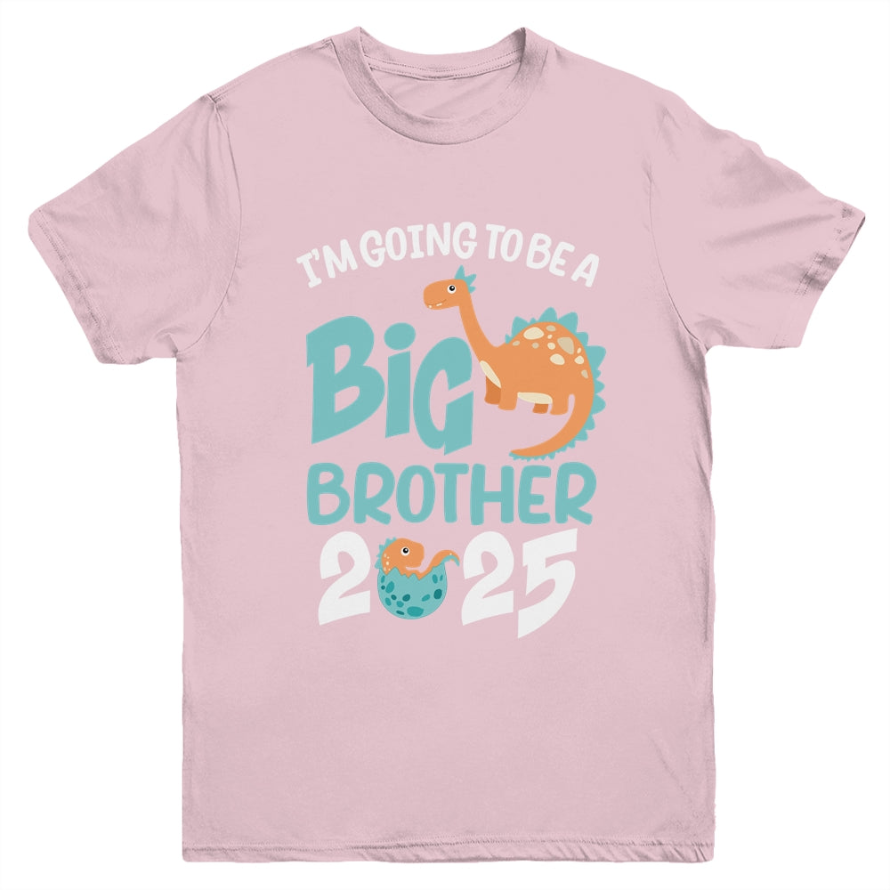 I'm Going To Be A Big Brother 2025 Dinosaur Announcement Youth Shirt | siriusteestore