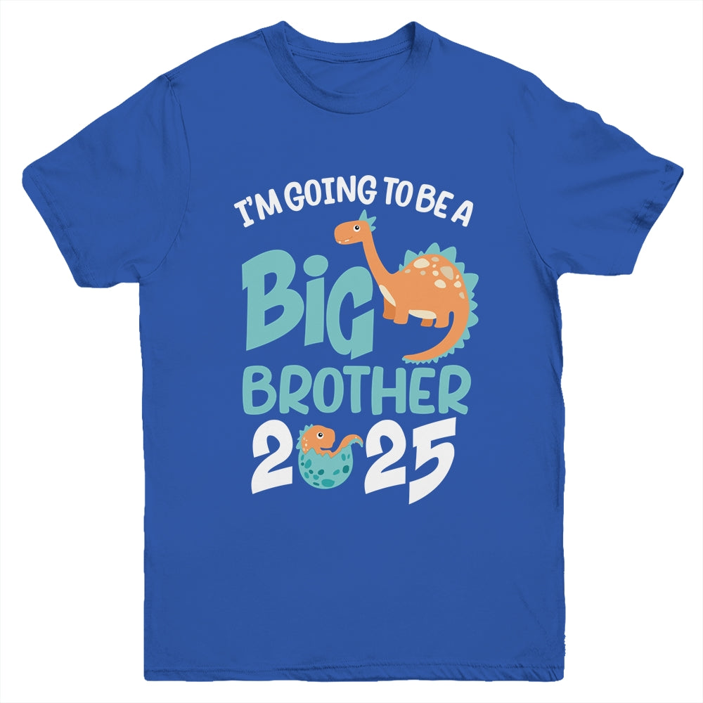 I'm Going To Be A Big Brother 2025 Dinosaur Announcement Youth Shirt | siriusteestore