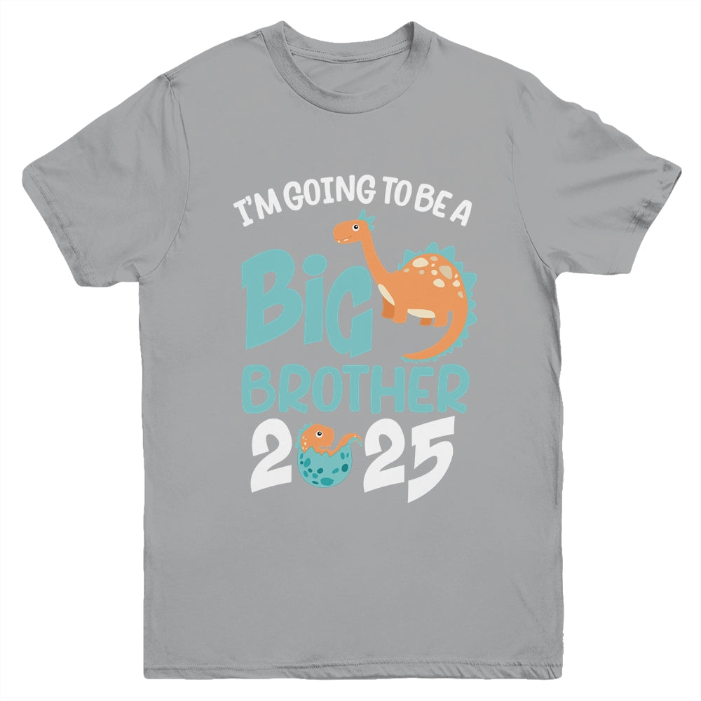 I'm Going To Be A Big Brother 2025 Dinosaur Announcement Youth Shirt | siriusteestore