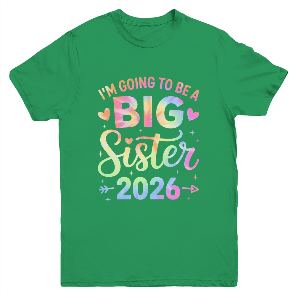 I'm Going To Be A Big Sister 2026 Baby Announcement Youth Shirt | siriusteestore