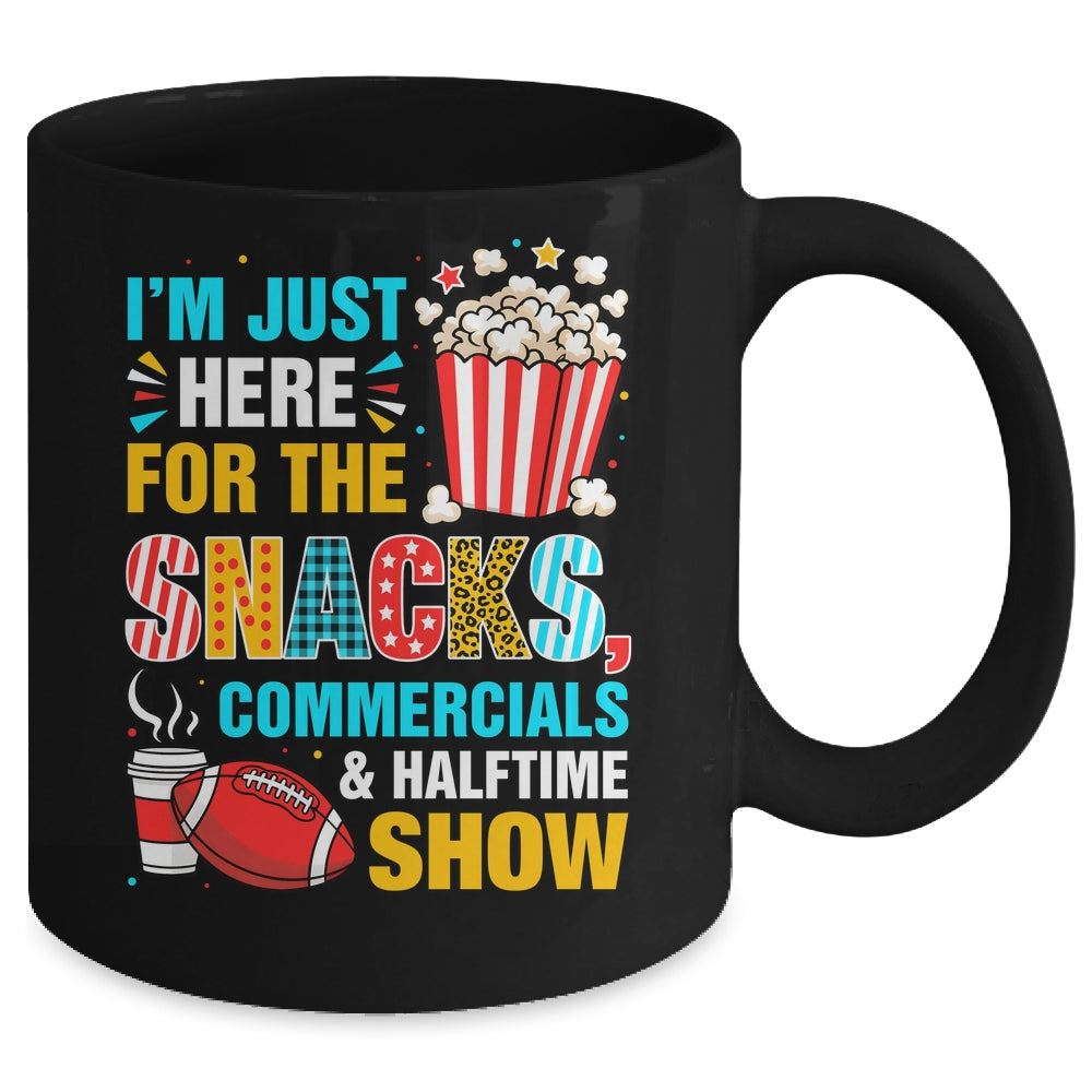 I'm Here For Snacks Commercials And Halftime Funny Football Mug | siriusteestore