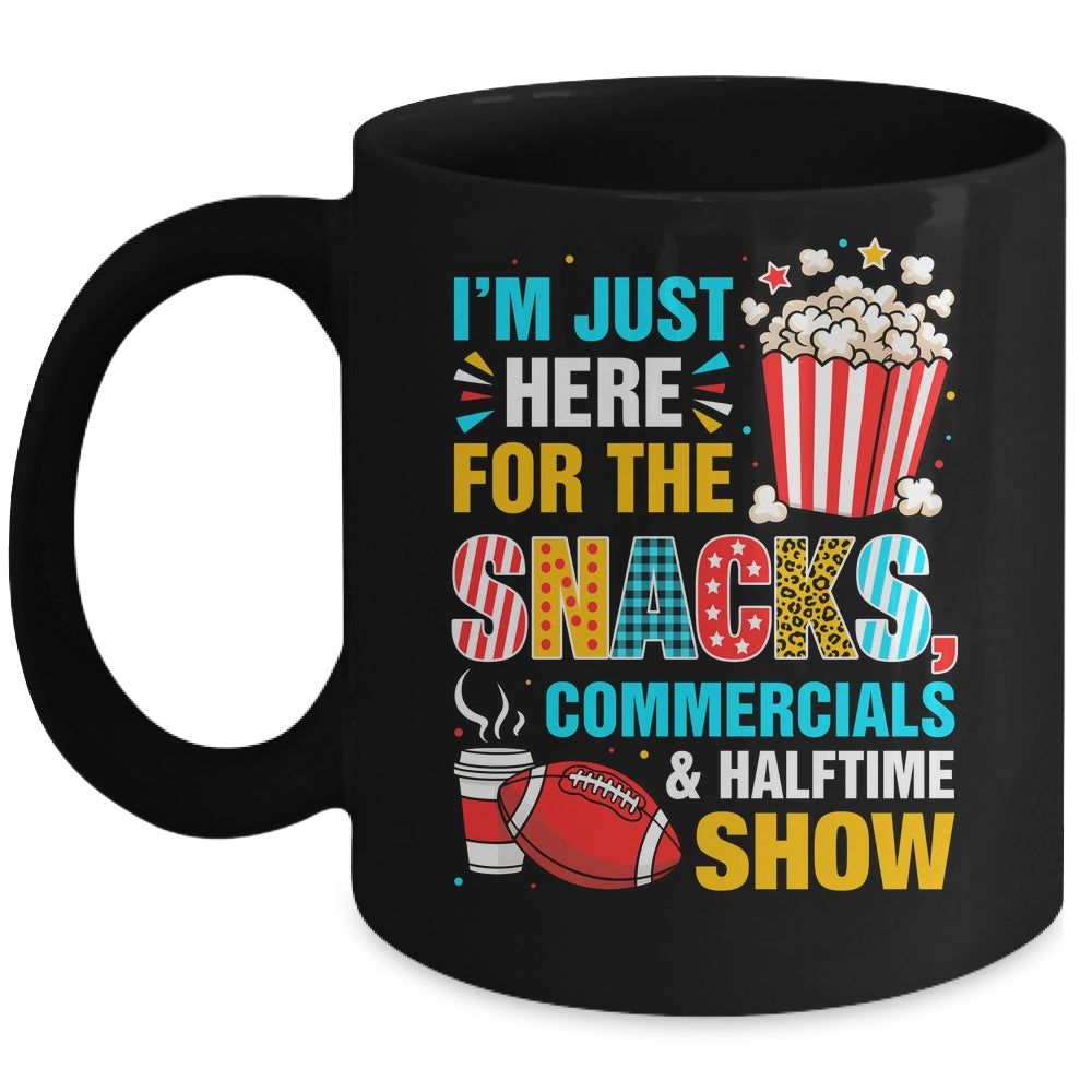 I'm Here For Snacks Commercials And Halftime Funny Football Mug | siriusteestore