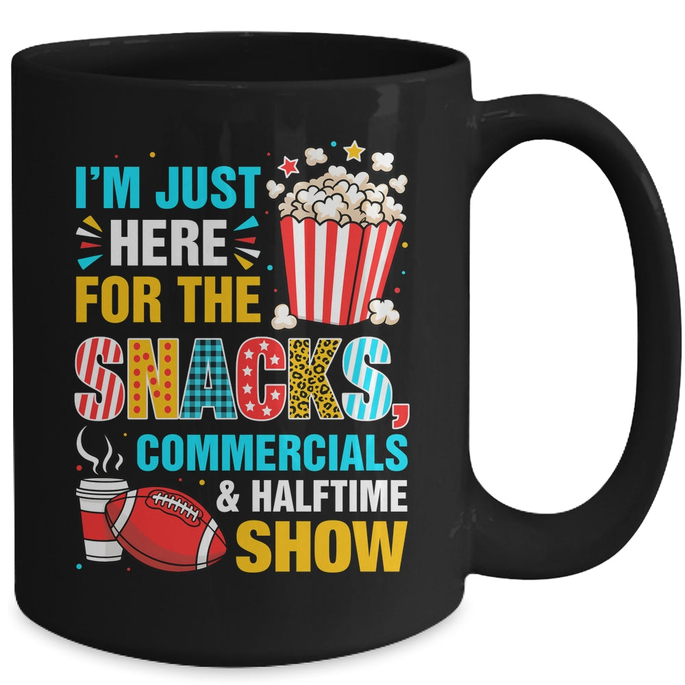 I'm Here For Snacks Commercials And Halftime Funny Football Mug | siriusteestore