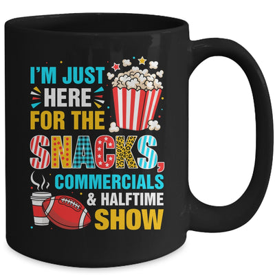 I'm Here For Snacks Commercials And Halftime Funny Football Mug | siriusteestore
