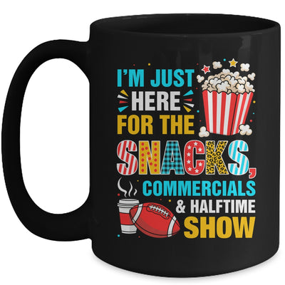 I'm Here For Snacks Commercials And Halftime Funny Football Mug | siriusteestore