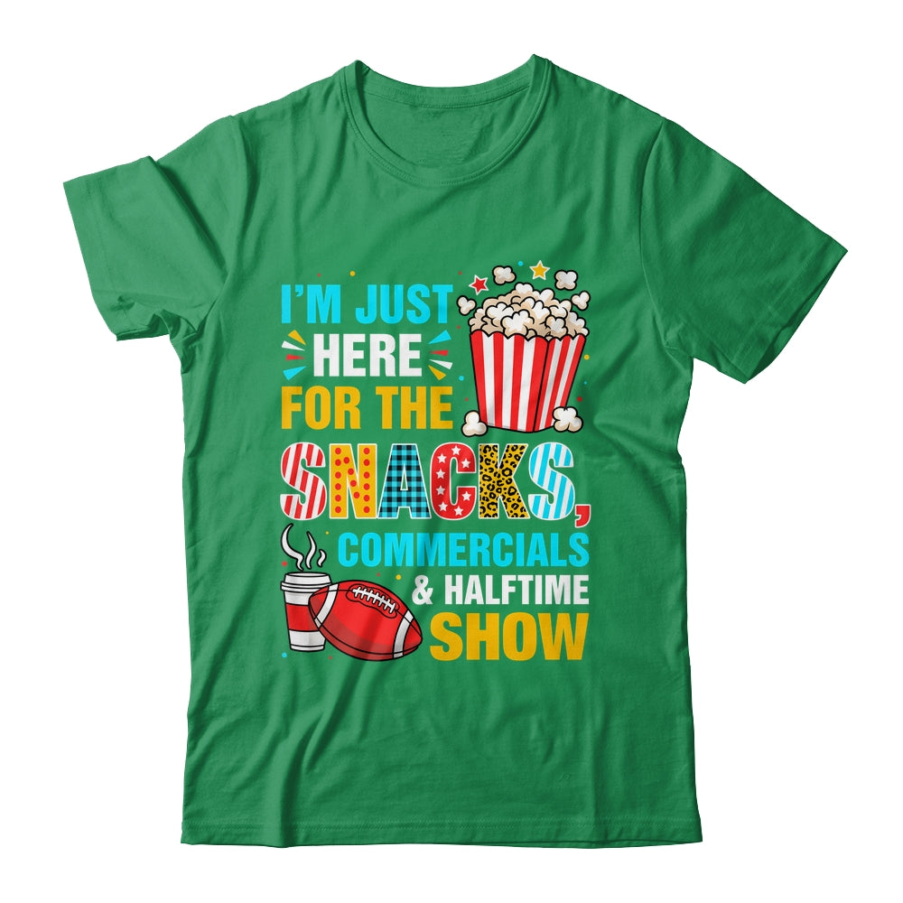 I'm Here For Snacks Commercials And Halftime Funny Football Shirt & Hoodie | siriusteestore