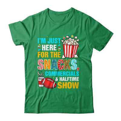 I'm Here For Snacks Commercials And Halftime Funny Football Shirt & Hoodie | siriusteestore