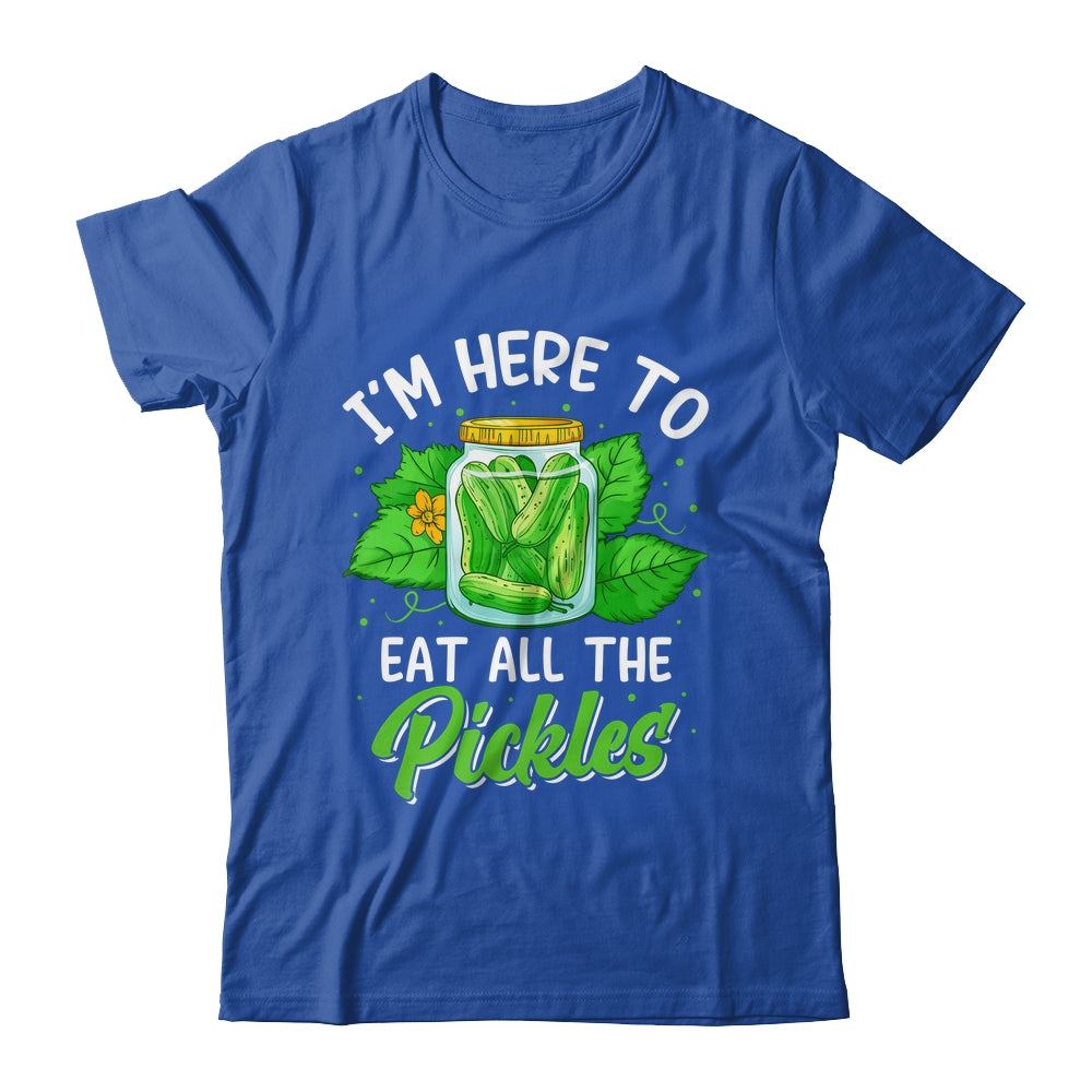 I'm Here To Eat All The Pickles Pickle Cucumber Vegetarian Shirt & Tank Top | siriusteestore
