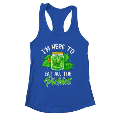 I'm Here To Eat All The Pickles Pickle Cucumber Vegetarian Shirt & Tank Top | siriusteestore
