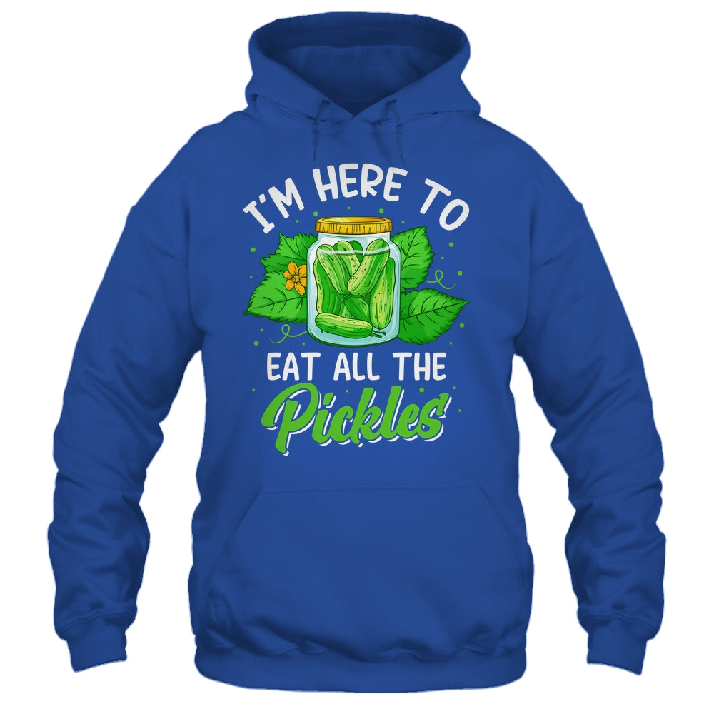 I'm Here To Eat All The Pickles Pickle Cucumber Vegetarian Shirt & Tank Top | siriusteestore