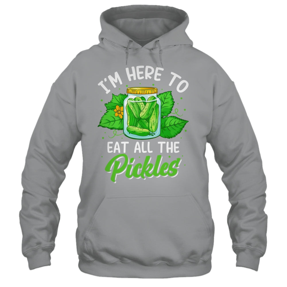 I'm Here To Eat All The Pickles Pickle Cucumber Vegetarian Shirt & Tank Top | siriusteestore