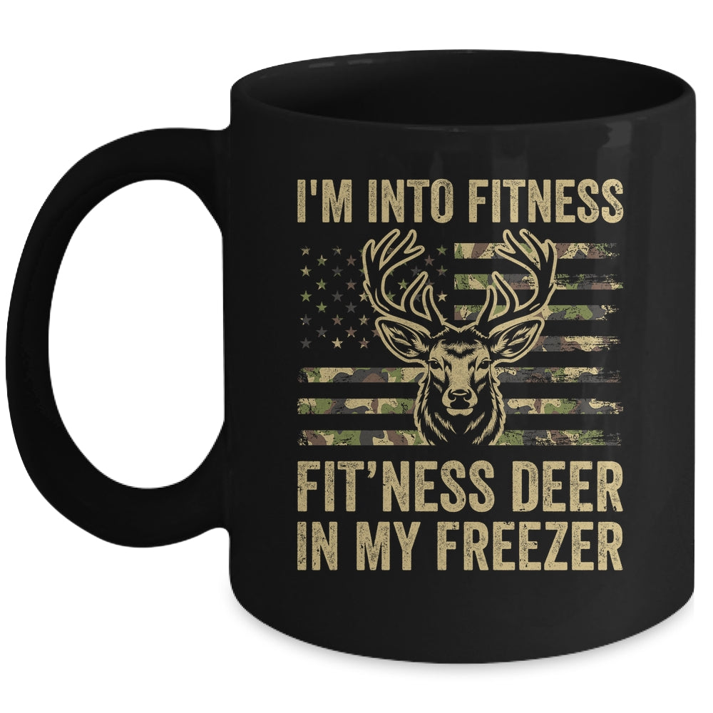 I'm Into Fitness Fit'ness Deer Freezer Men Women Funny Mug | siriusteestore