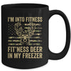 I'm Into Fitness Fit'ness Deer Freezer Men Women Funny Mug | siriusteestore